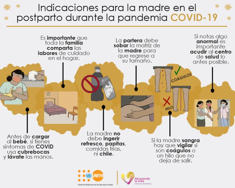 Cuidados para la madre durante el puerperio